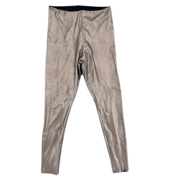 Commando Leggings XL Bronze Perfect Control Faux Leather - Picture 2 of 9
